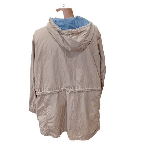 Columbia Mens Tan Water-Resistant Hooded Jacket 3X Lightweight Cotton Nylon - Picture 5 of 8